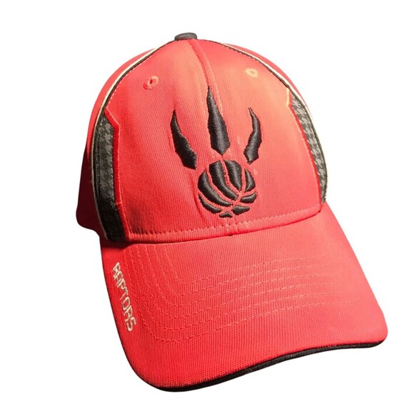 Adidas NBA Toronto Raptors Red Black Adjustable Cap With Logo Basketball - Picture 1 of 7